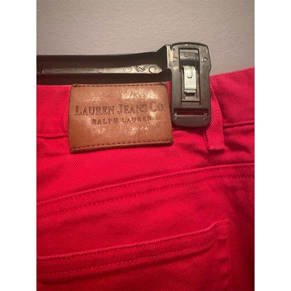 Lauren Jeans Co. Ralph Lauren Jeans Womens Size 10 Red High Rise - Picture 8 of 12